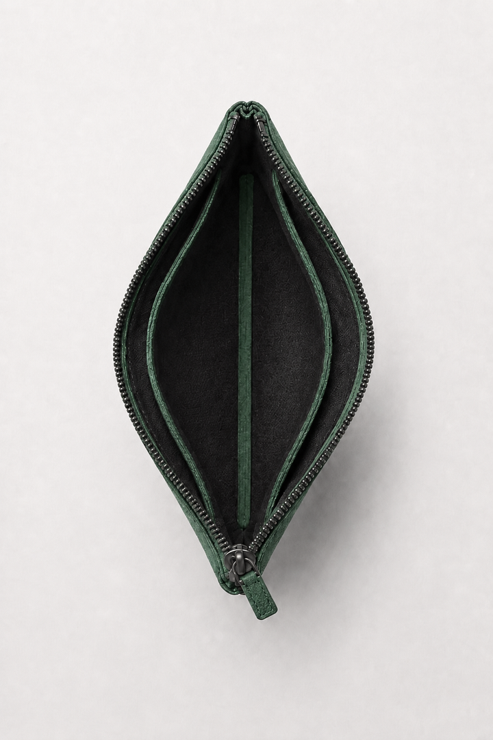 Markus Berlin Herren Clutch-Tasche Dunkelgrün, Vorderansicht
