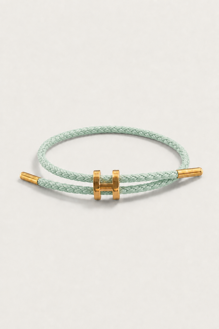 Markus Berlin Herren Armband Mint/Gold, Vorderansicht