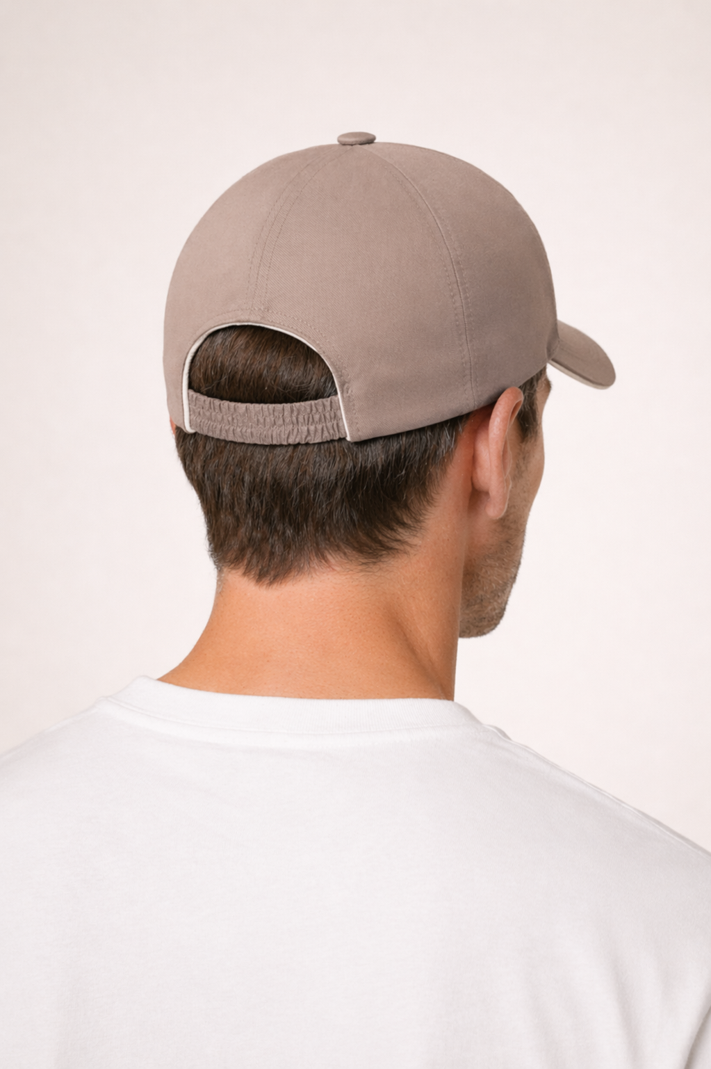 Markus Berlin Herren Cap Taupe, Vorderansicht