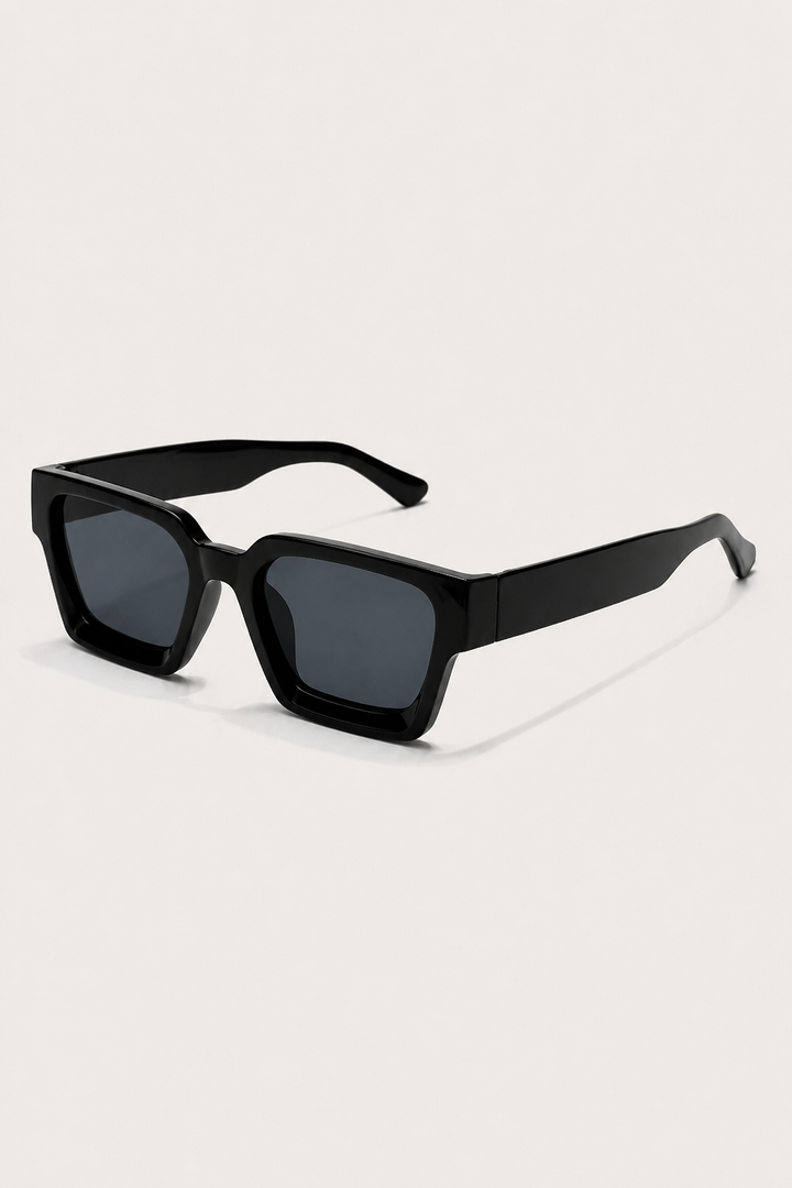 Markus Berlin Herren Sonnenbrille Schwarz, Vorderansicht