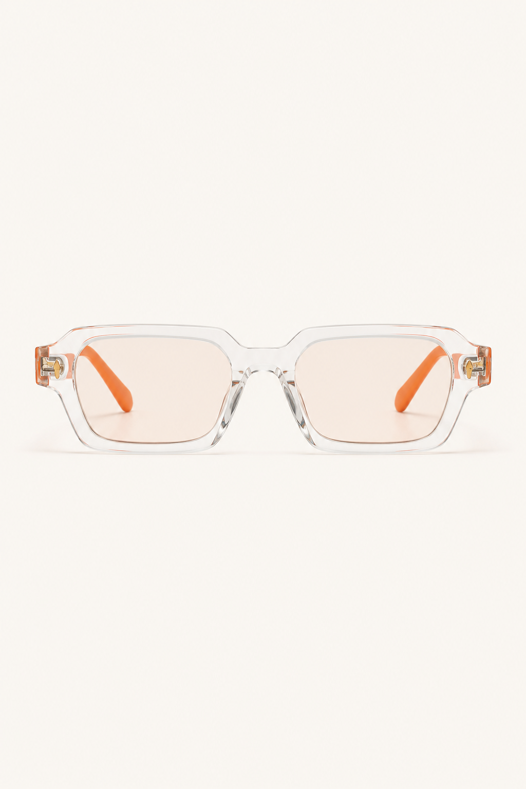 Markus Berlin Herren Sonnenbrille Orange, Vorderansicht