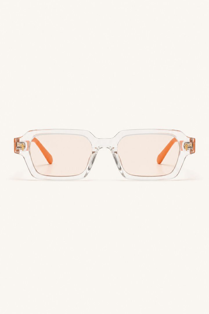 Markus Berlin Herren Sonnenbrille Orange, Vorderansicht