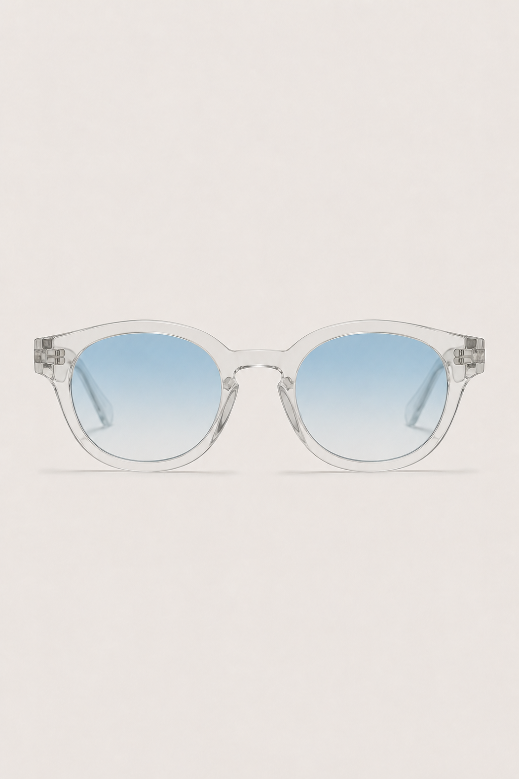 Markus Berlin Herren Sonnenbrille Transparent Blau, Vorderansicht