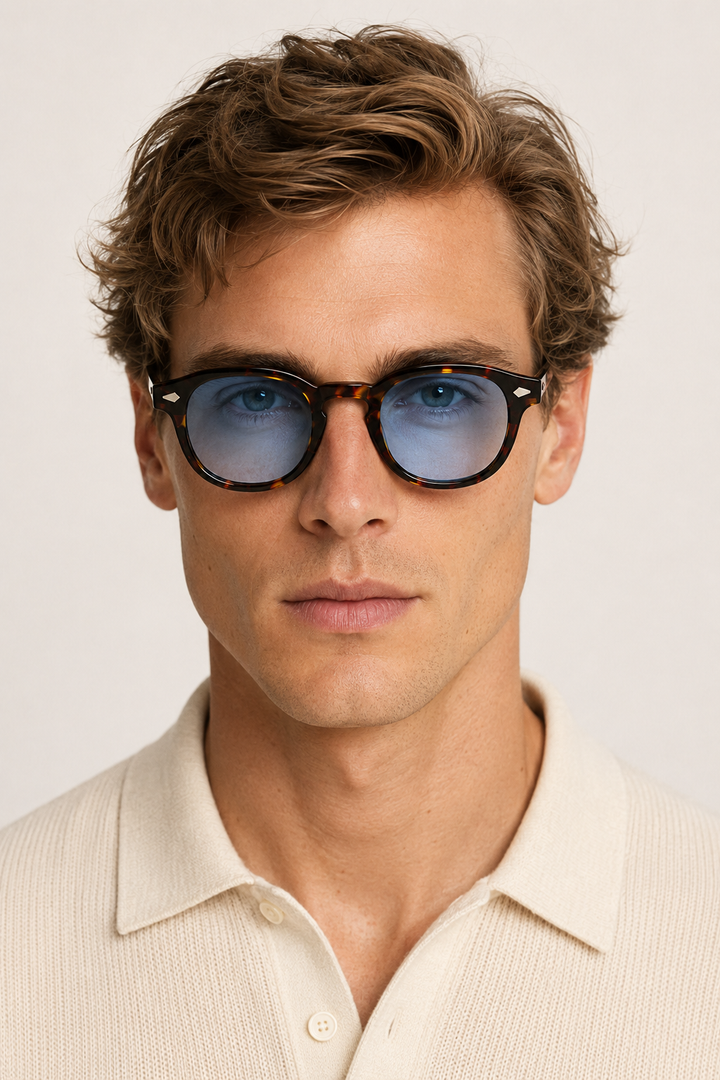 Markus Berlin Herren Sonnenbrille Havanna, Vorderansicht