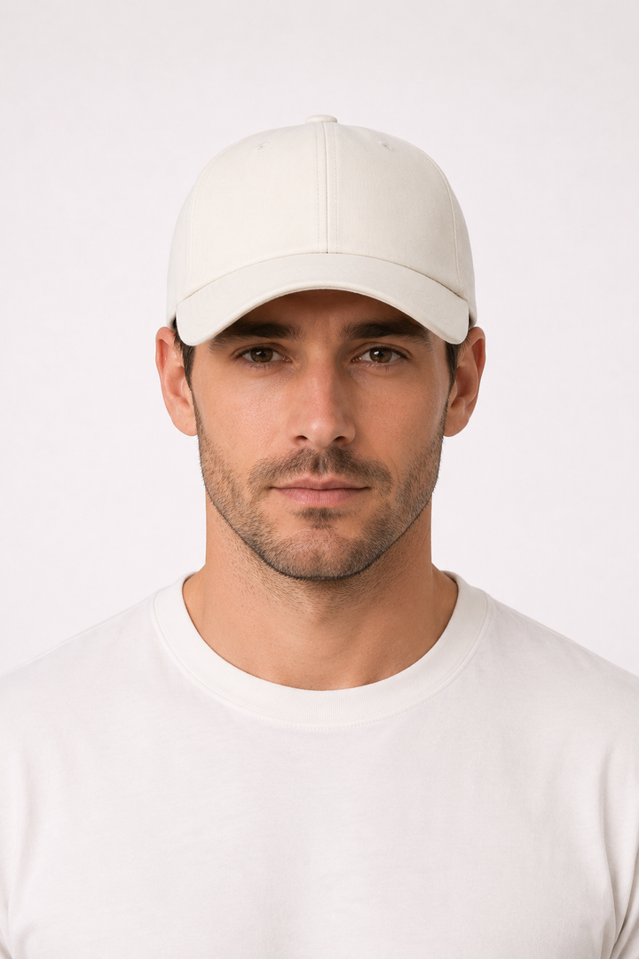 Markus Berlin Herren Cap Creme, Vorderansicht
