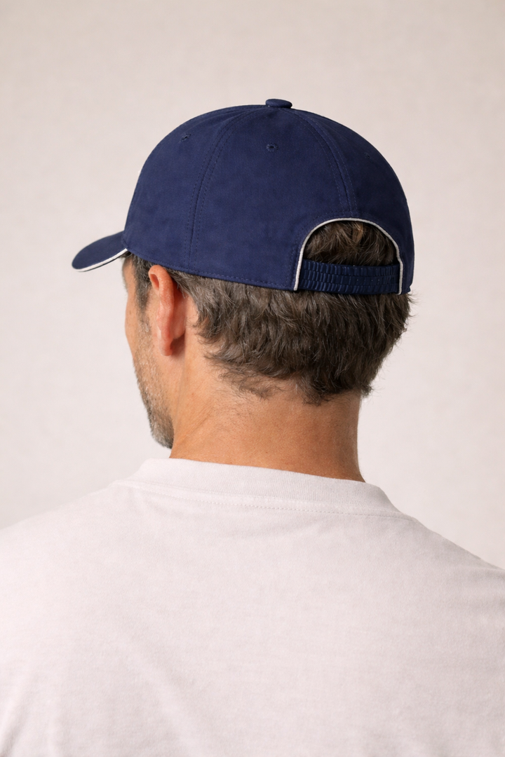 Markus Berlin Herren Cap Marineblau, Vorderansicht