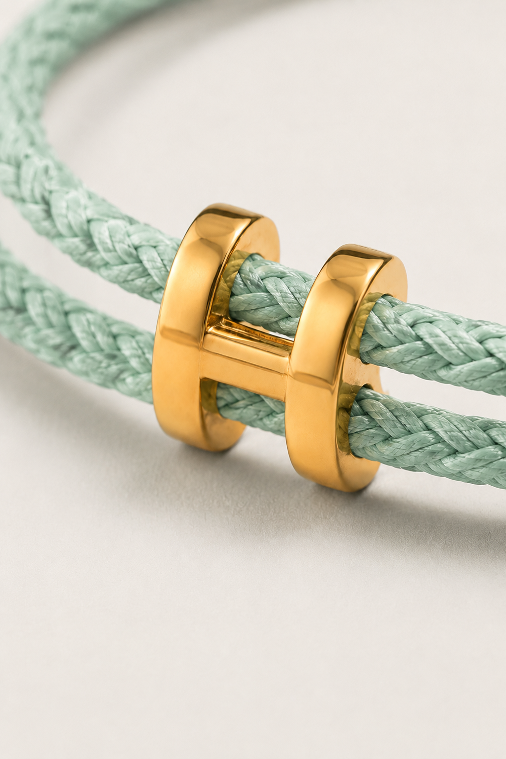 Markus Berlin Herren Armband Mint/Gold, Vorderansicht