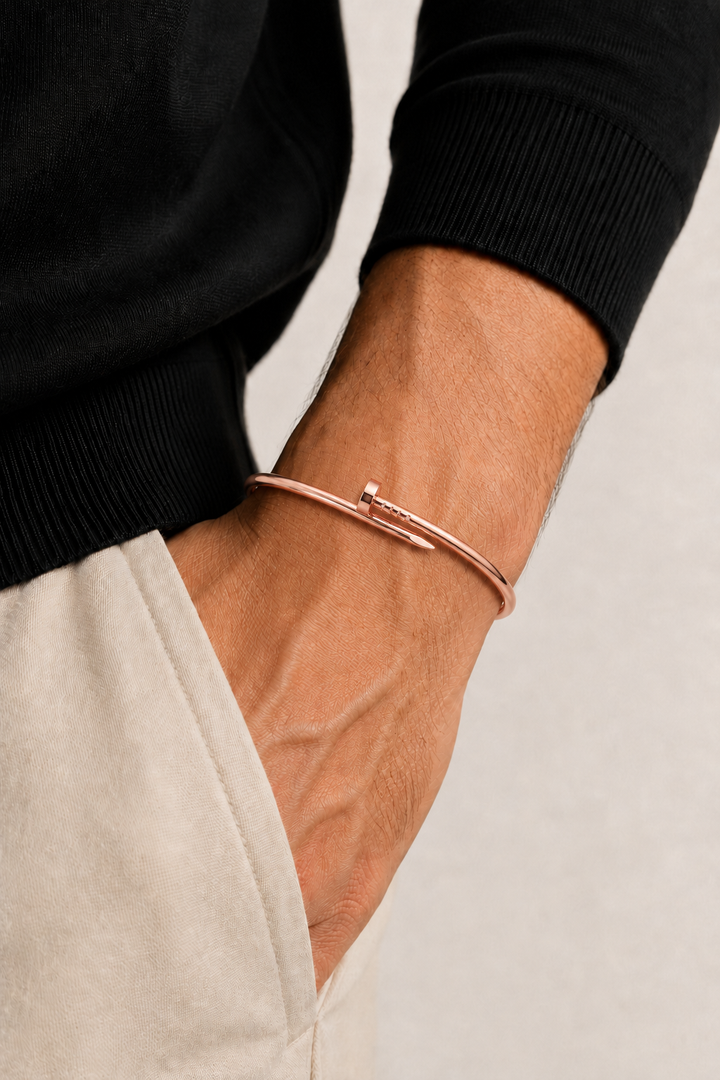 Markus Berlin Herren Armband Roségold, Vorderansicht