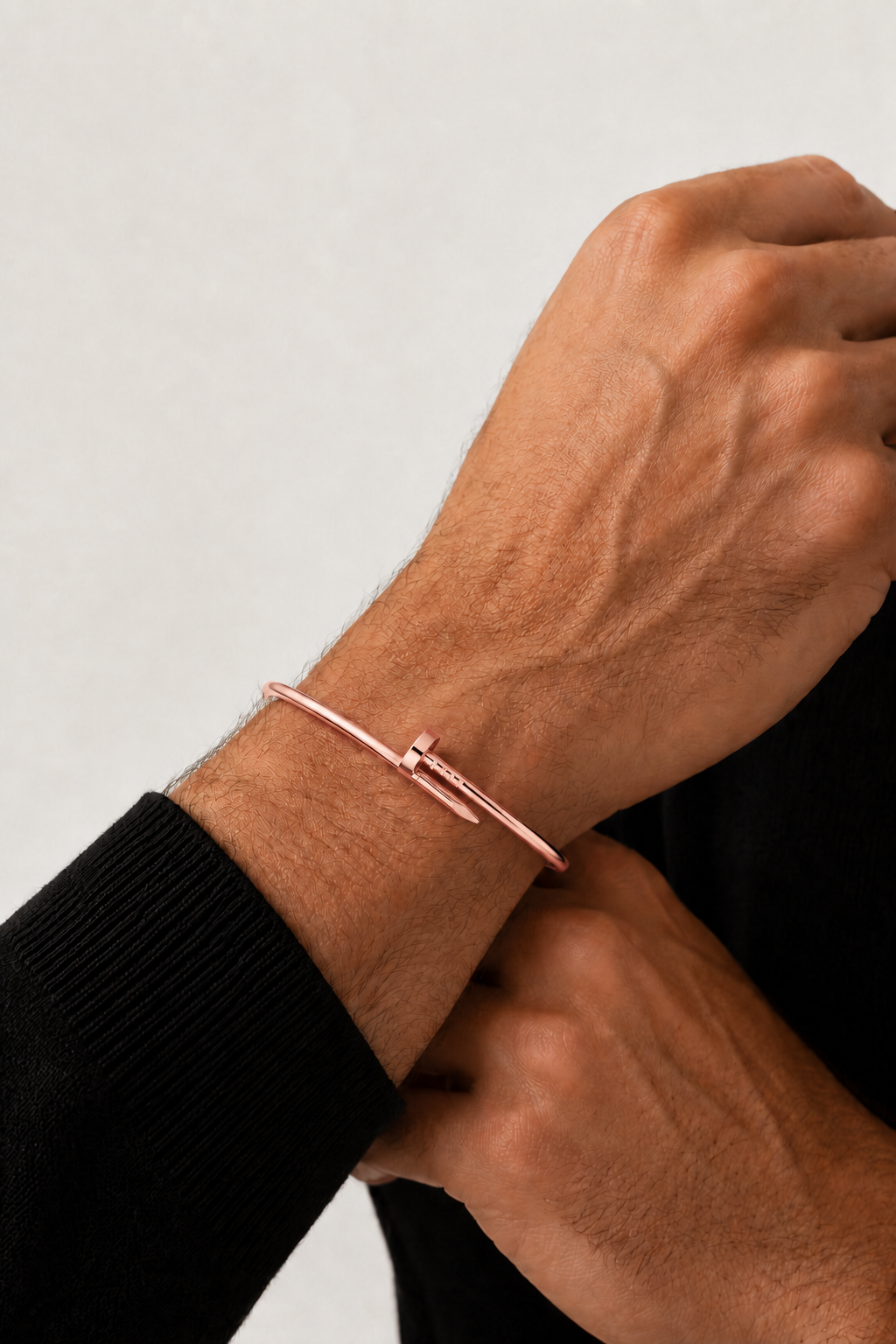 Markus Berlin Herren Armband Roségold, Vorderansicht