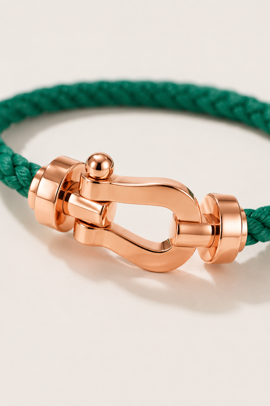 Markus Berlin Herren Armband Grün/Roségold, Vorderansicht