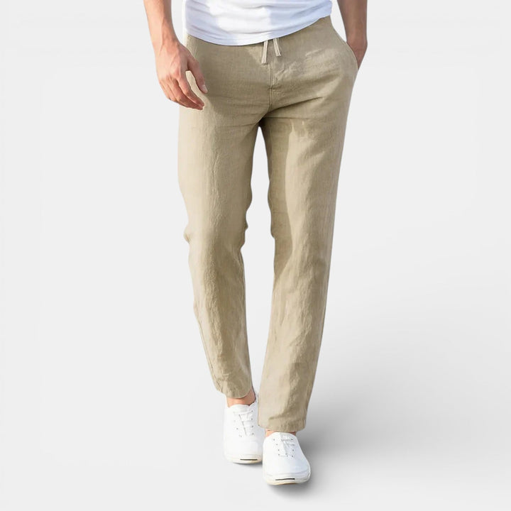 Markus Berlin Herren Atmungsaktive Tapered-Hose, Vorderansicht