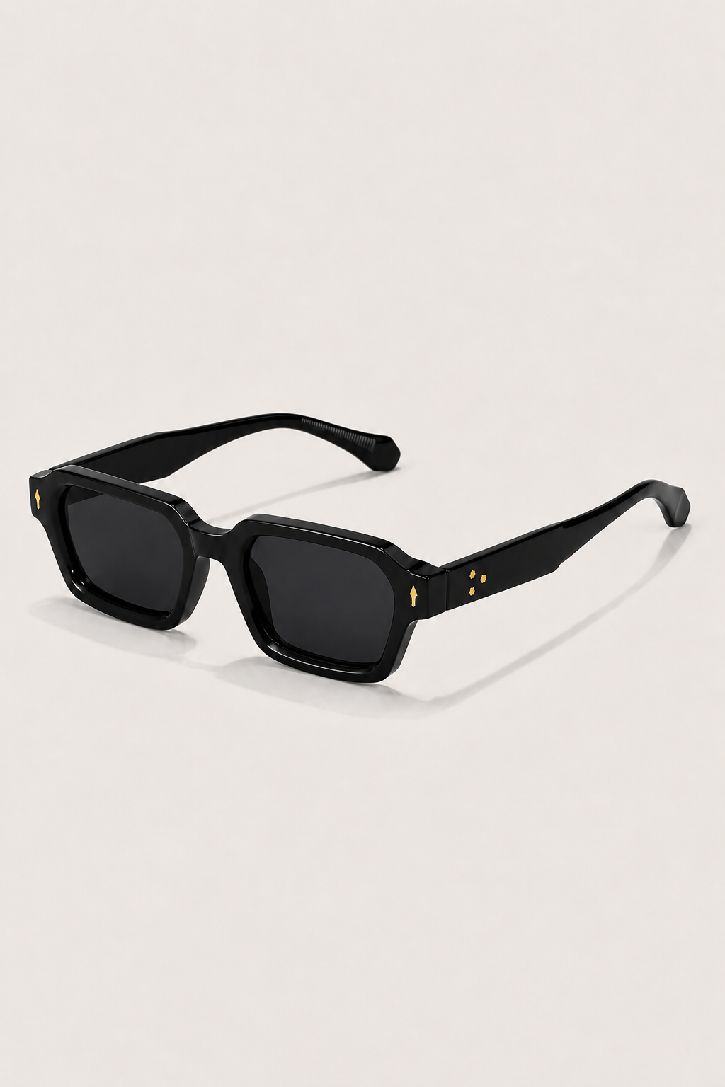 Markus Berlin Herren Sonnenbrille Schwarz, Vorderansicht