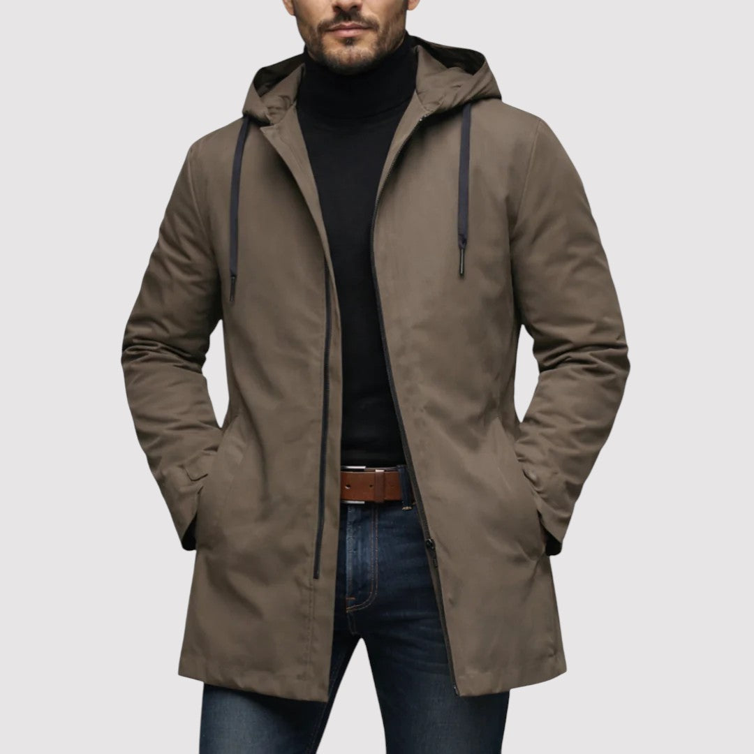 Markus Berlin Herren Wetterfeste Jacke, Vorderansicht