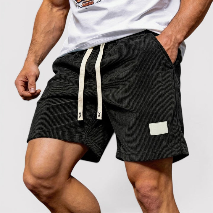 Markus Berlin Herren Strukturierte Shorts, Vorderansicht