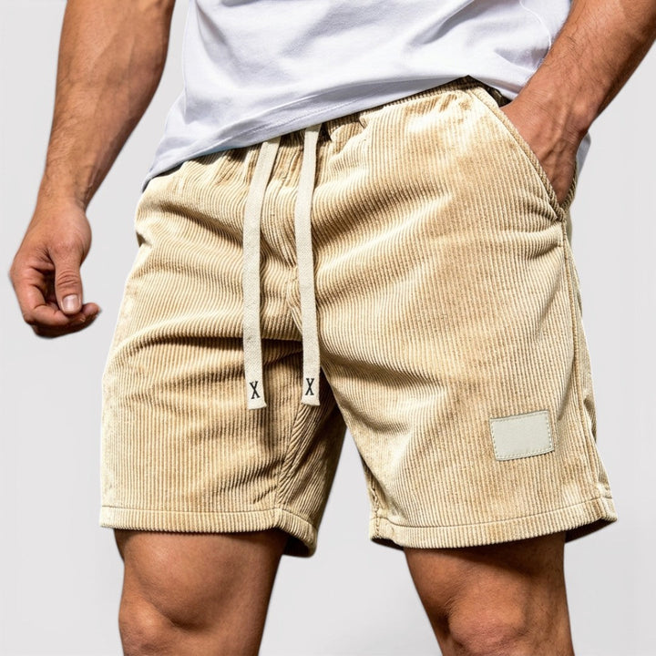Markus Berlin Herren Strukturierte Shorts, Vorderansicht