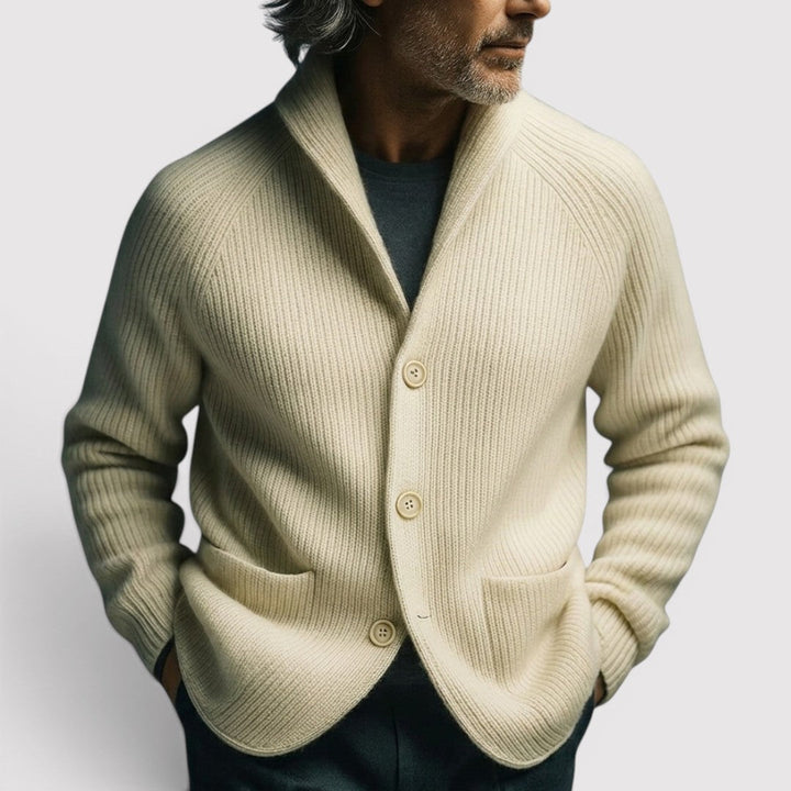 Markus Berlin Herren Cardigan, Vorderansicht