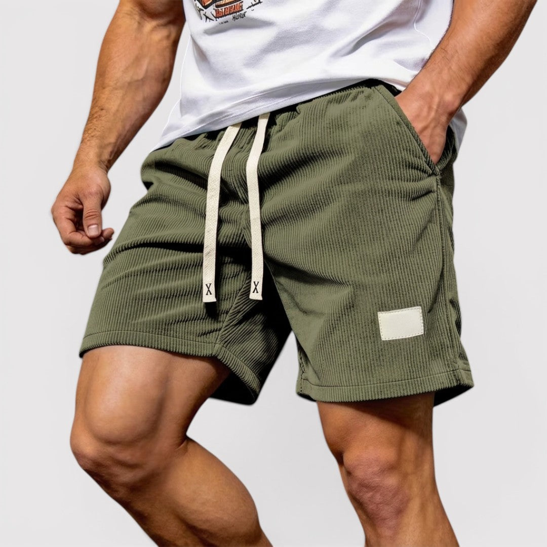 Markus Berlin Herren Strukturierte Shorts, Vorderansicht