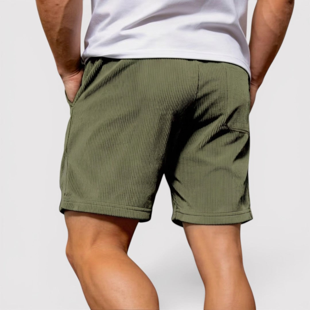 Markus Berlin Herren Strukturierte Shorts, Vorderansicht