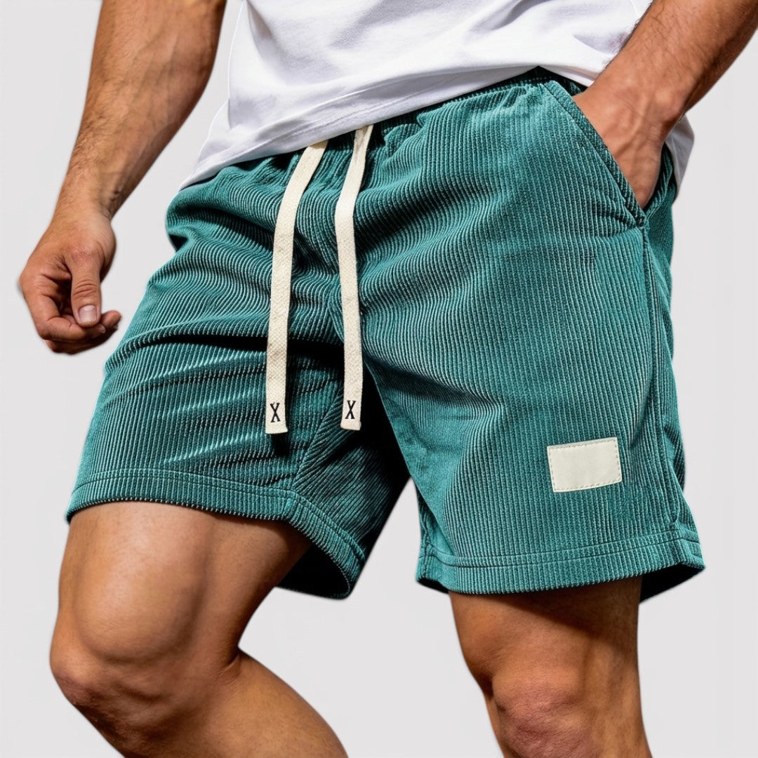 Markus Berlin Herren Strukturierte Shorts, Vorderansicht