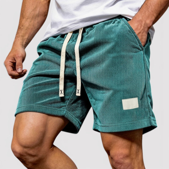 Markus Berlin Herren Strukturierte Shorts, Vorderansicht