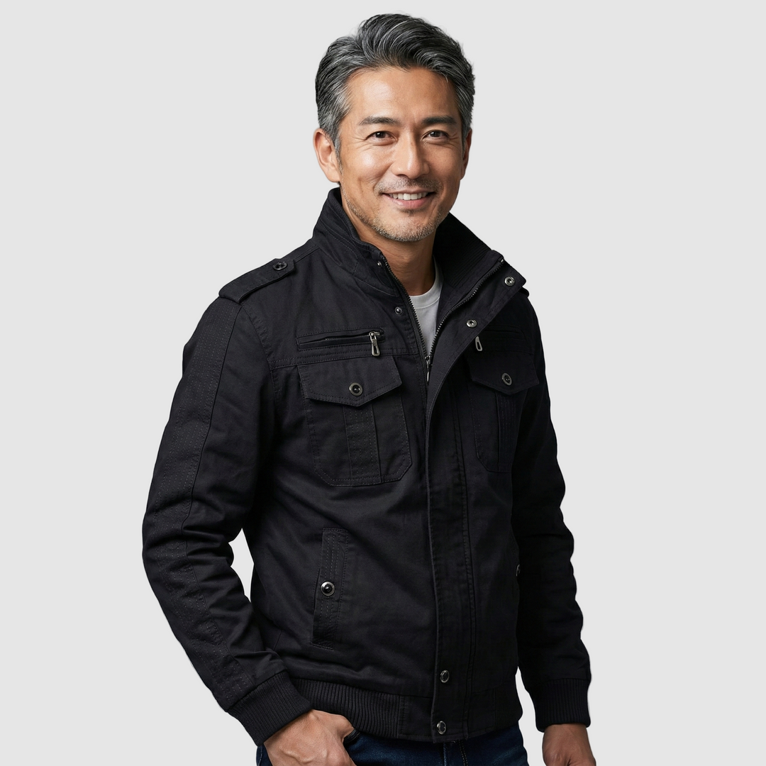 Markus Berlin Herren Windbreaker, Vorderansicht