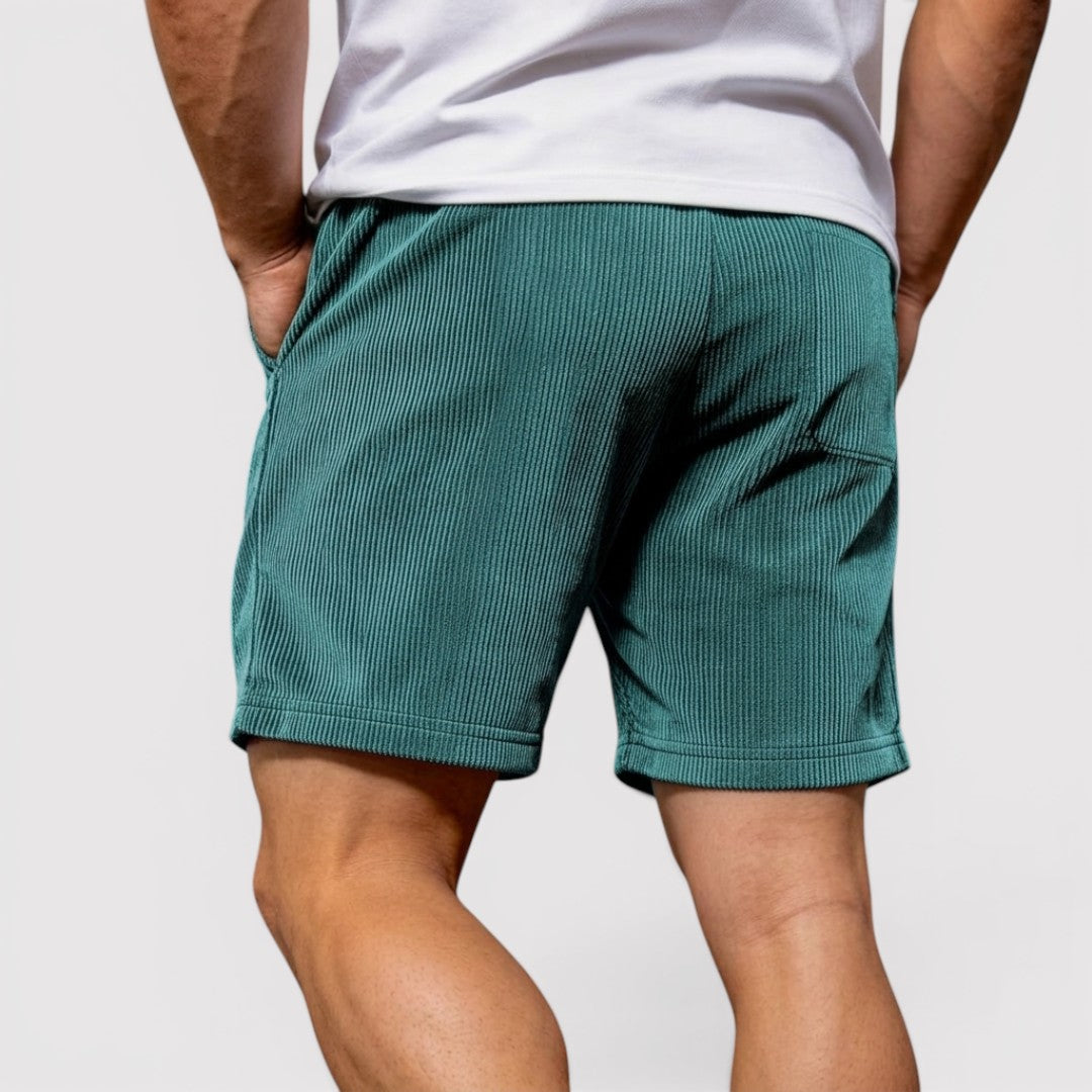 Markus Berlin Herren Strukturierte Shorts, Vorderansicht