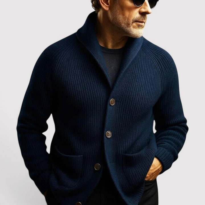 Markus Berlin Herren Cardigan, Vorderansicht