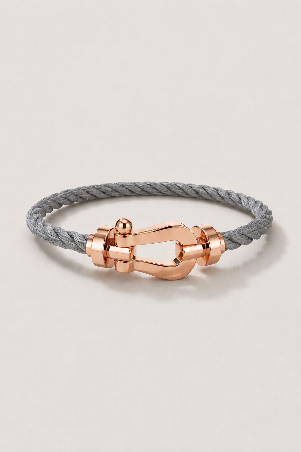 Markus Berlin Herren Armband Grau/Roségold, Vorderansicht