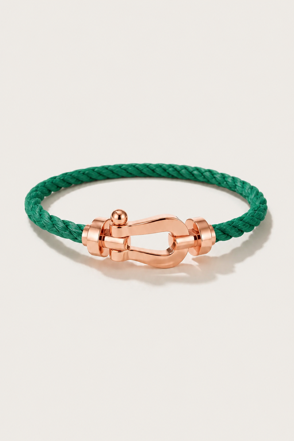 Markus Berlin Herren Armband Grün/Roségold, Vorderansicht