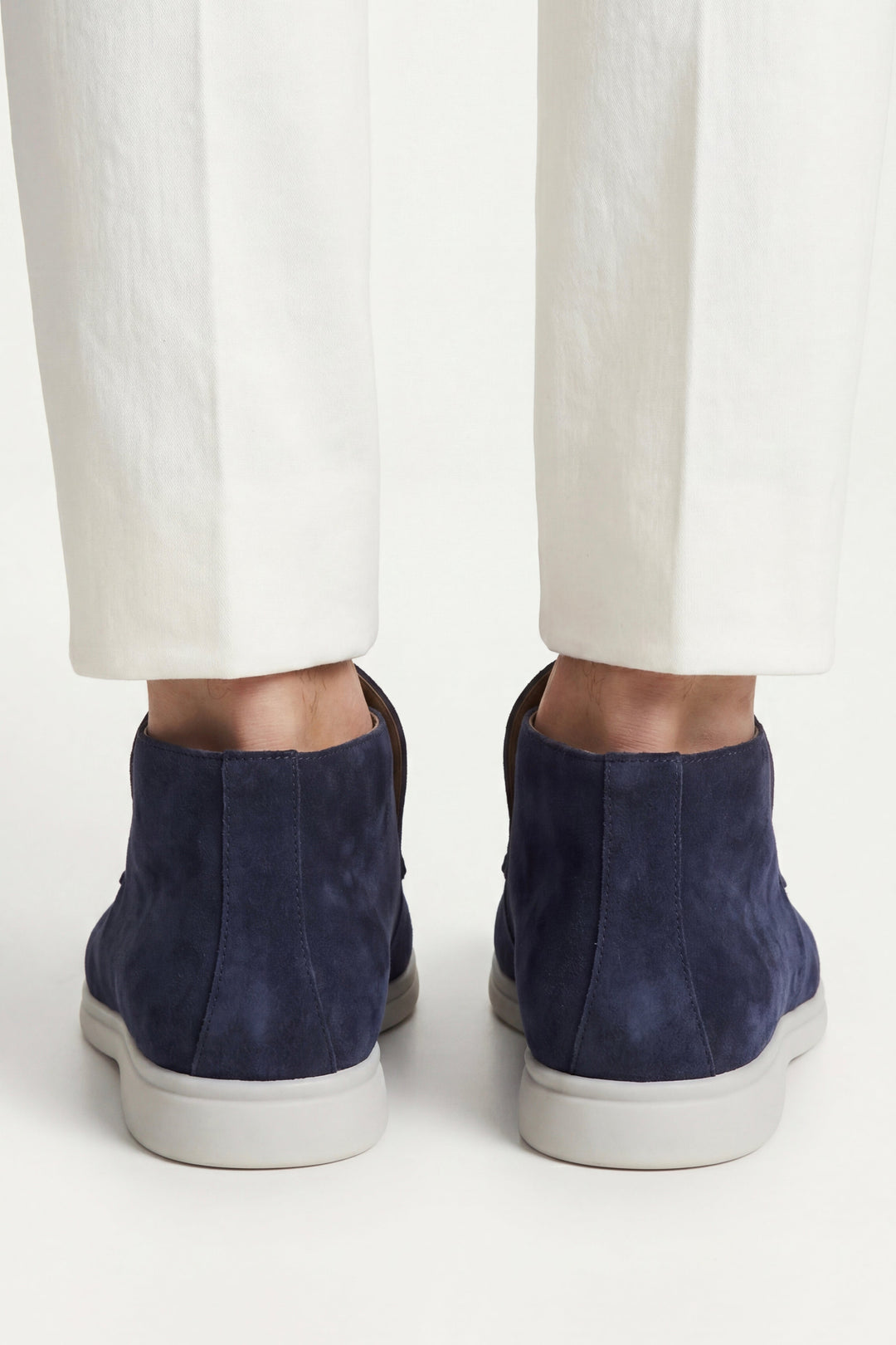 Markus Berlin Herren Hoher Loafer Marineblau, Vorderansicht