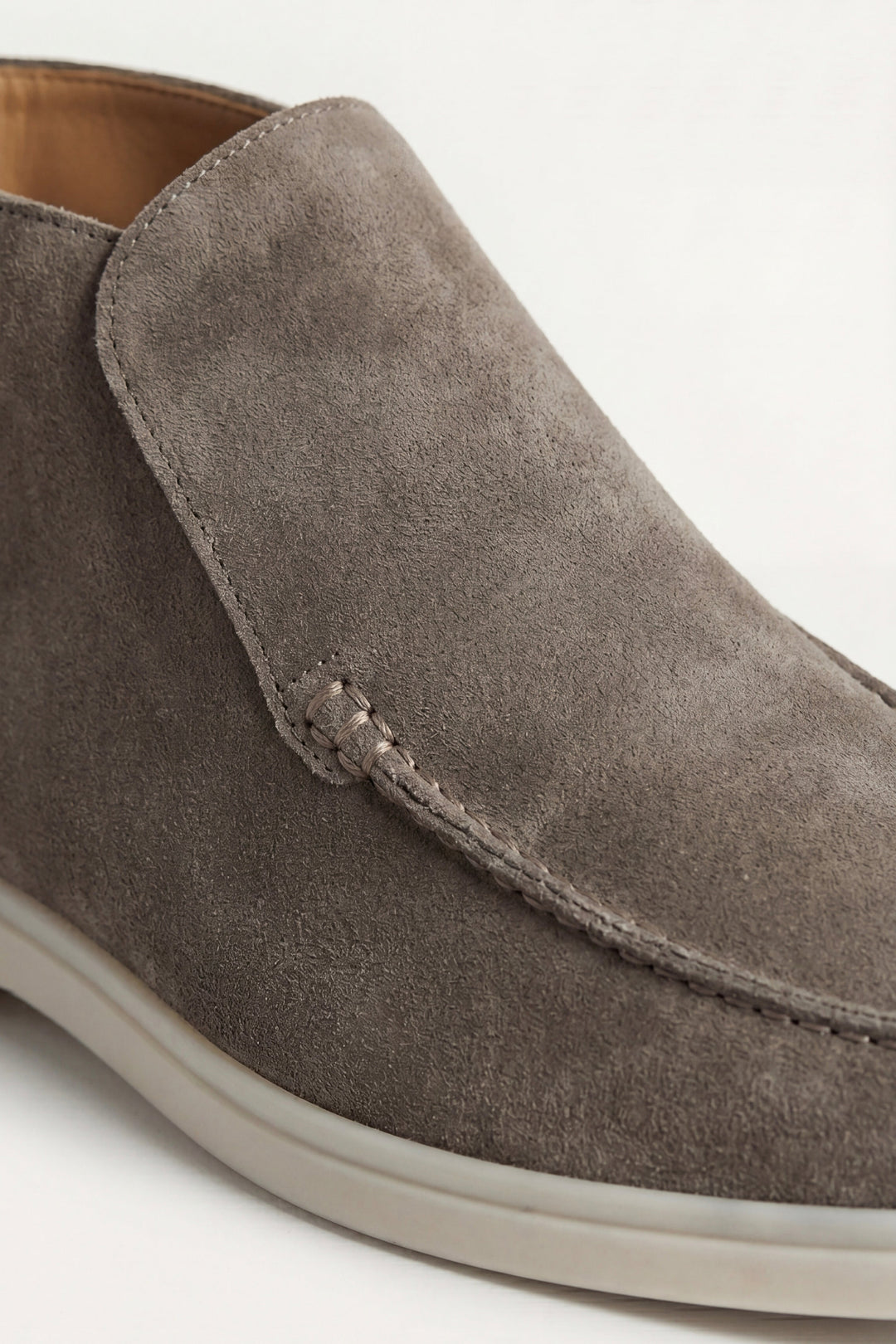 Markus Berlin Herren High-Top-Loafer Olivgrün, Vorderansicht