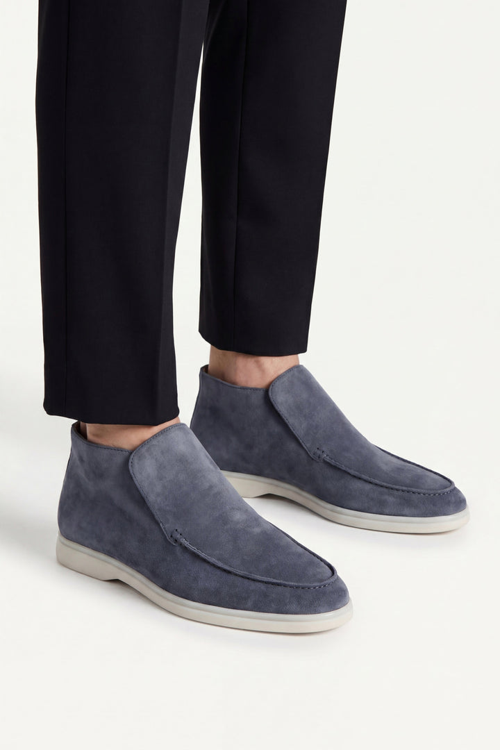 Markus Berlin Herren Hoher Loafer Blau, Vorderansicht