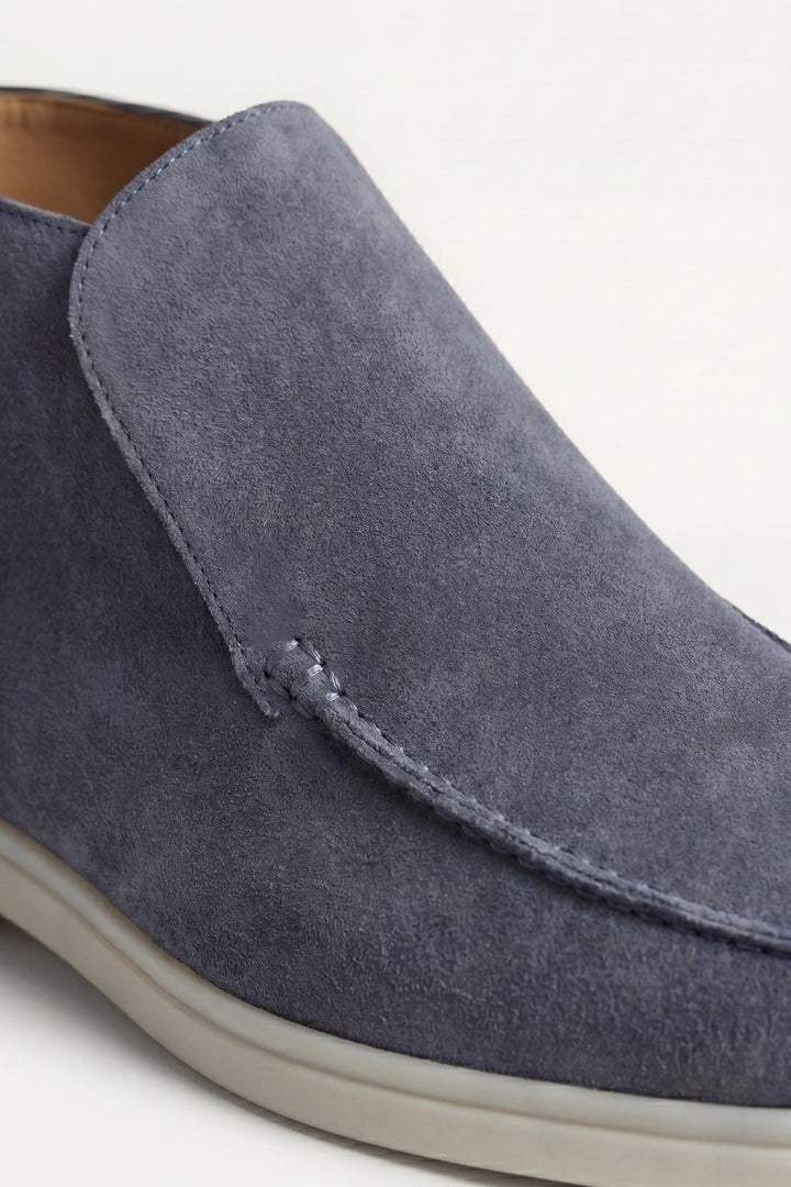 Markus Berlin Herren High-Top-Loafer Blau, Vorderansicht