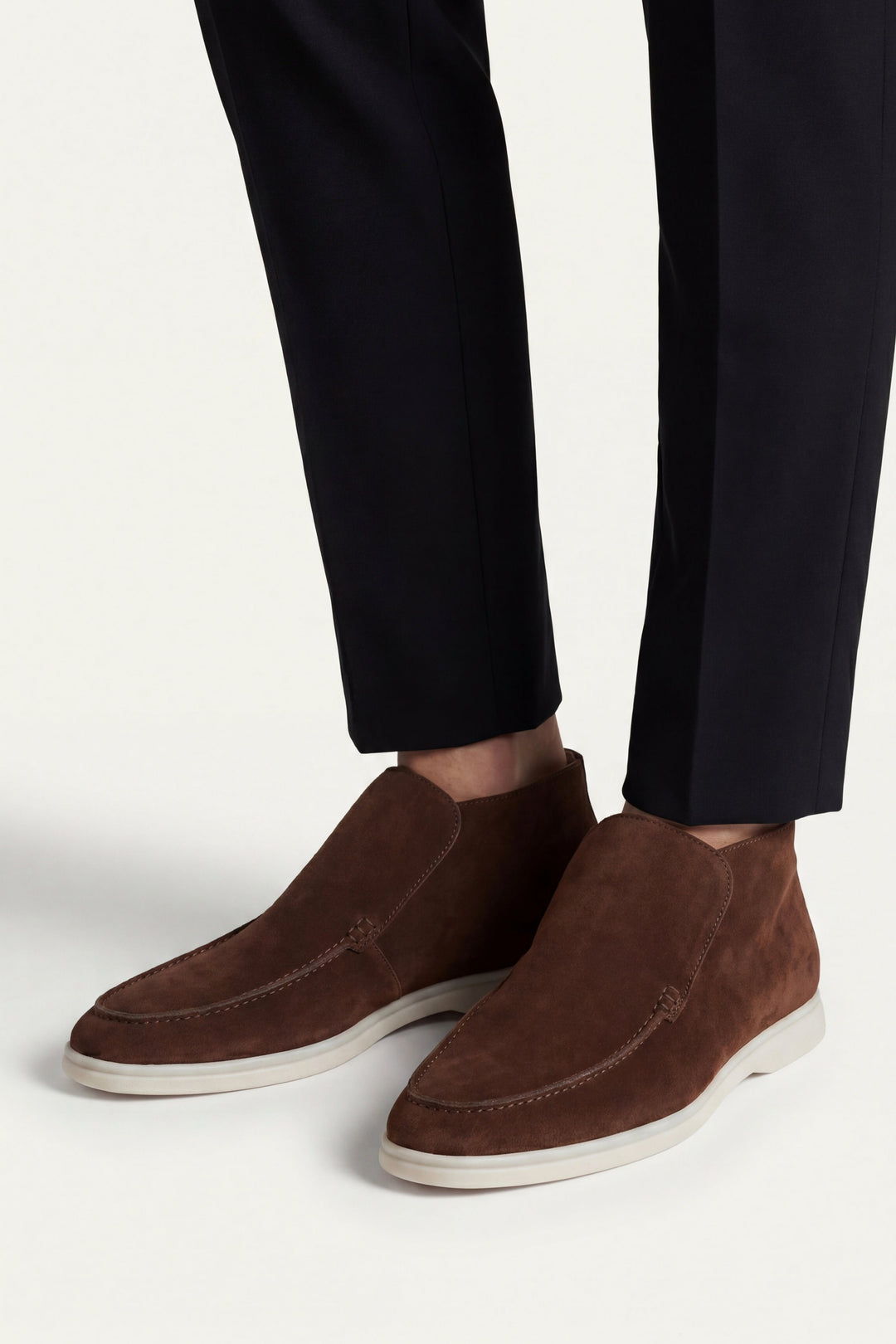 Markus Berlin Herren Hoher Loafer Braun, Vorderansicht