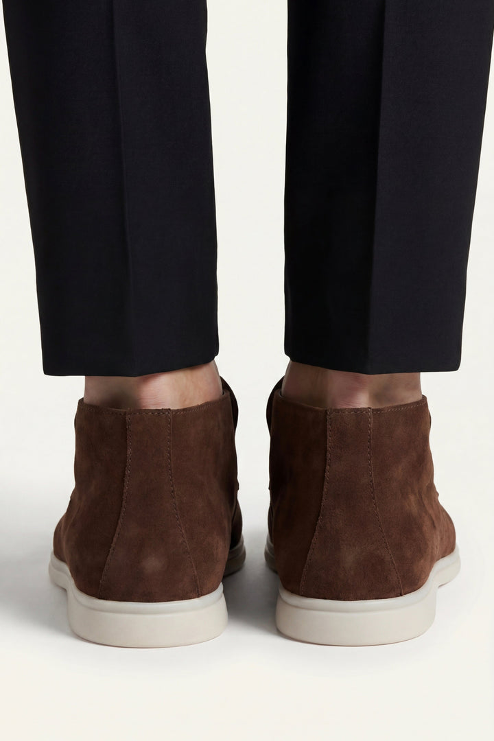 Markus Berlin Herren High-Top-Loafer Braun, Vorderansicht