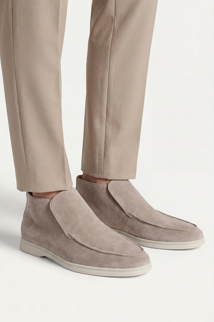 Markus Berlin Herren Hoher Loafer Taupe, Vorderansicht