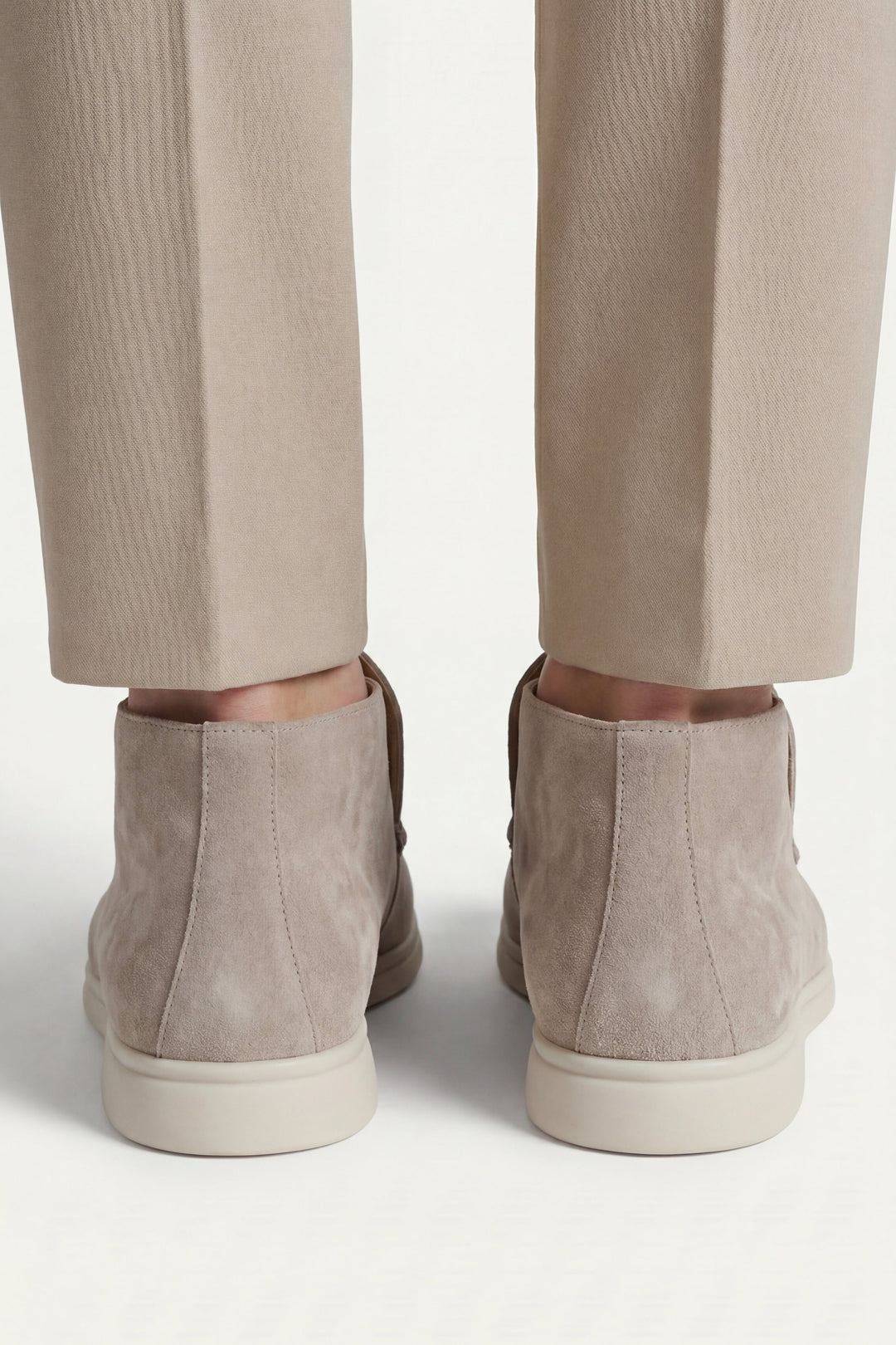 Markus Berlin Herren Hoher Loafer Taupe, Vorderansicht