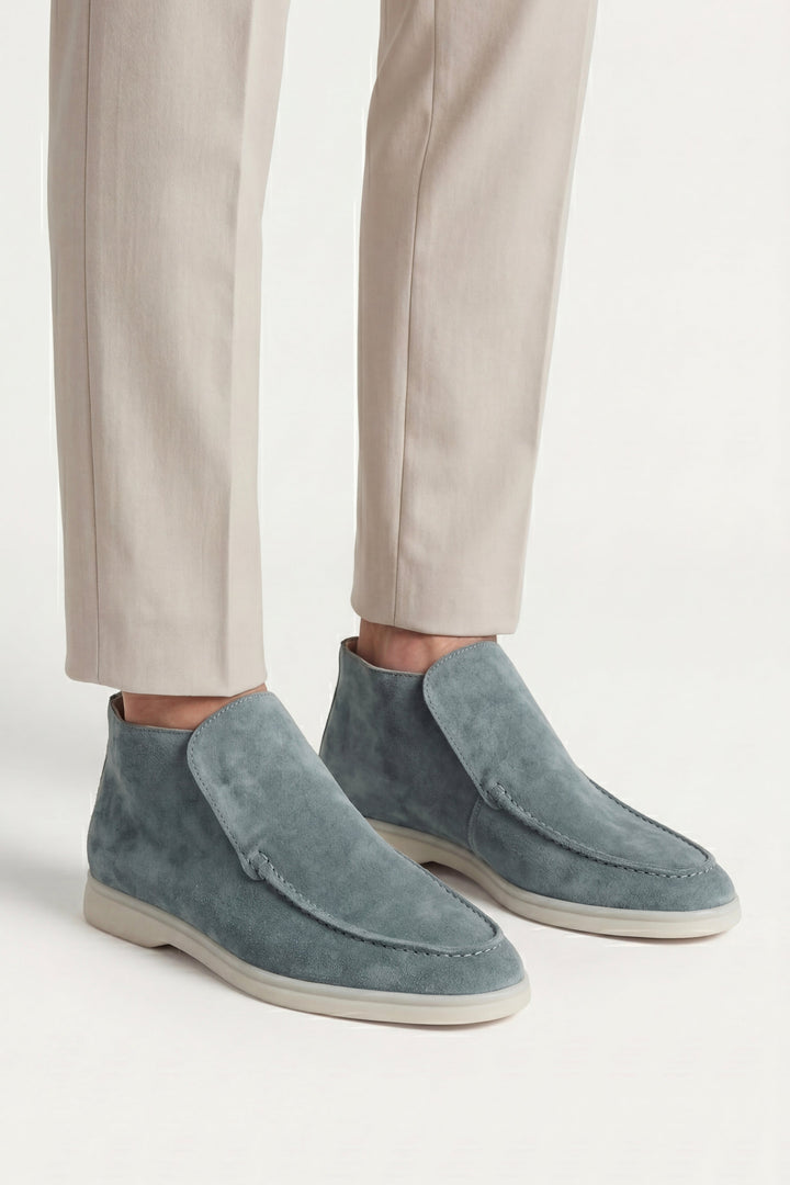 Markus Berlin Herren High-Top-Loafer Mintgrün, Vorderansicht