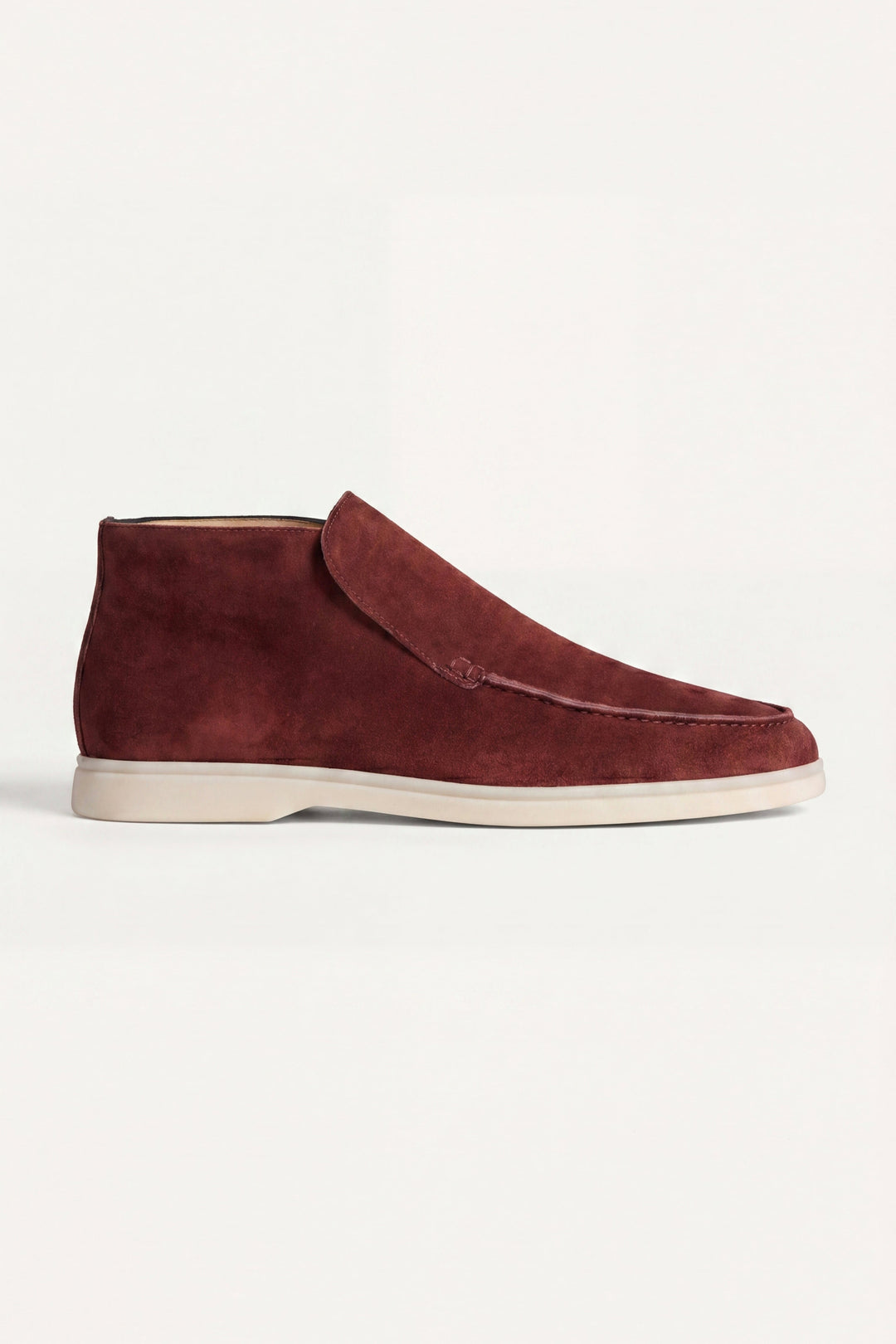 Markus Berlin Herren High-Top-Loafer Bordeaux, Vorderansicht