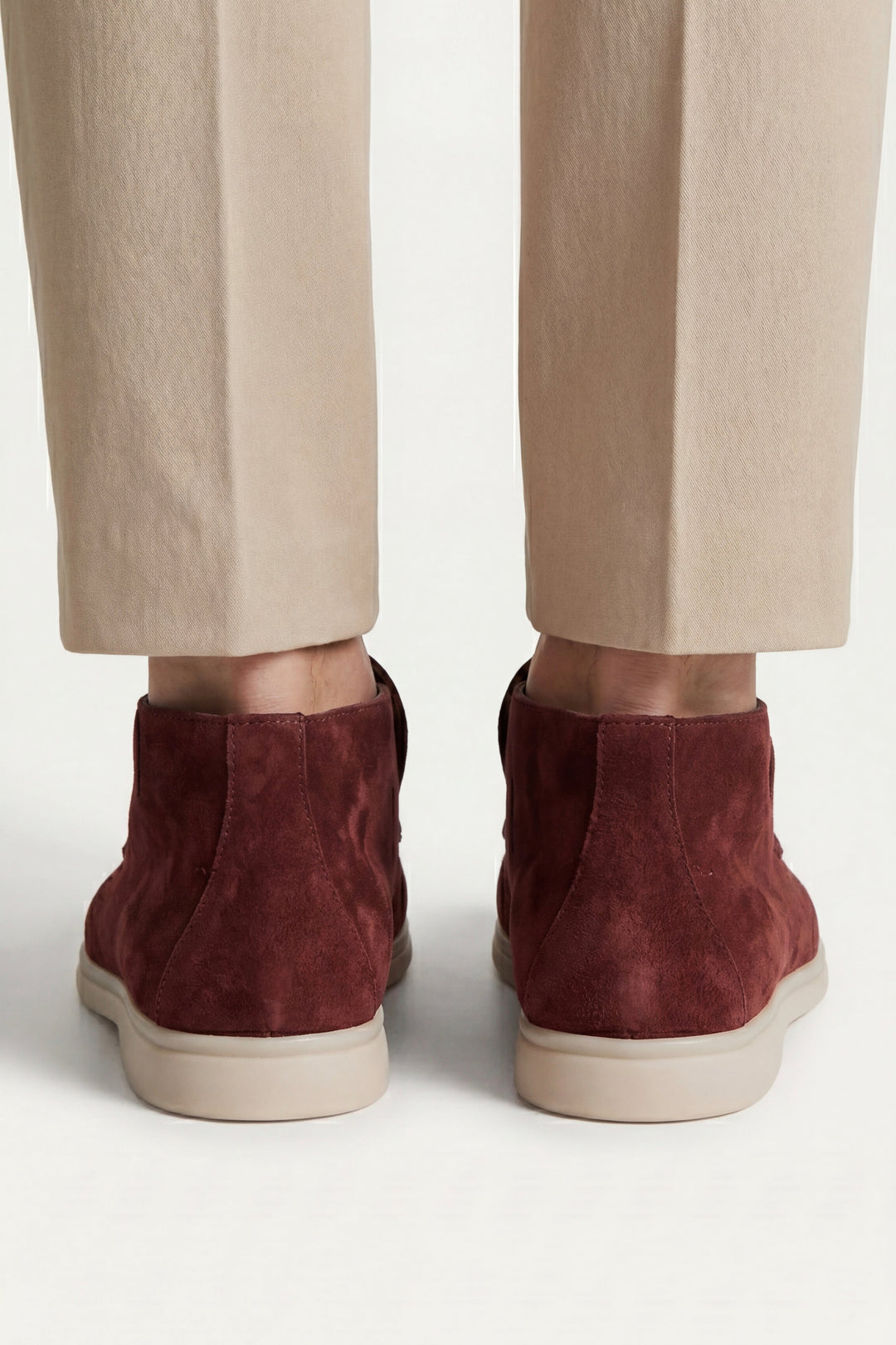 Markus Berlin Herren Hoher Loafer Bordeaux, Vorderansicht