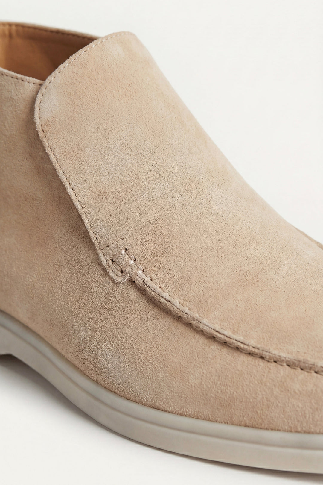 Markus Berlin Herren Hoher Loafer Beige, Vorderansicht
