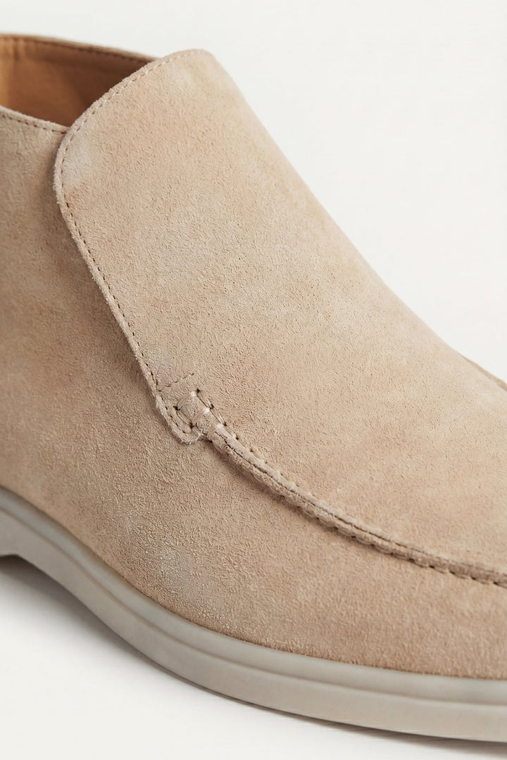 Markus Berlin Herren Hoher Loafer Beige, Vorderansicht