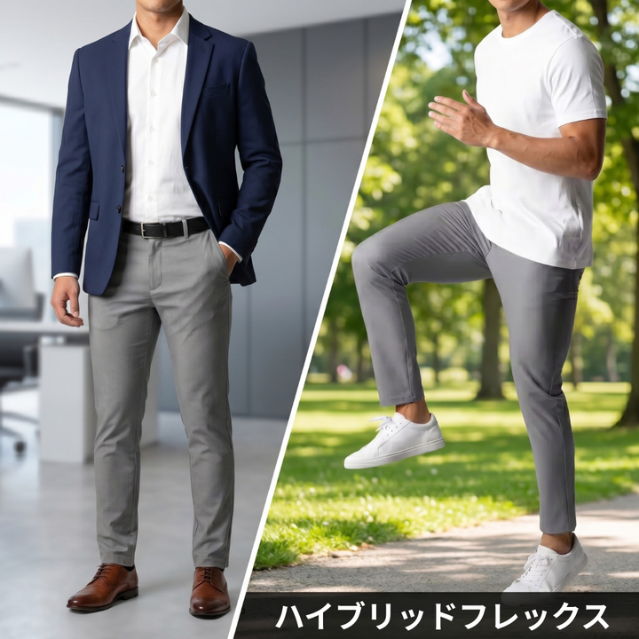 Markus Berlin Herren Stretch-Hose für den Alltag, Vorderansicht