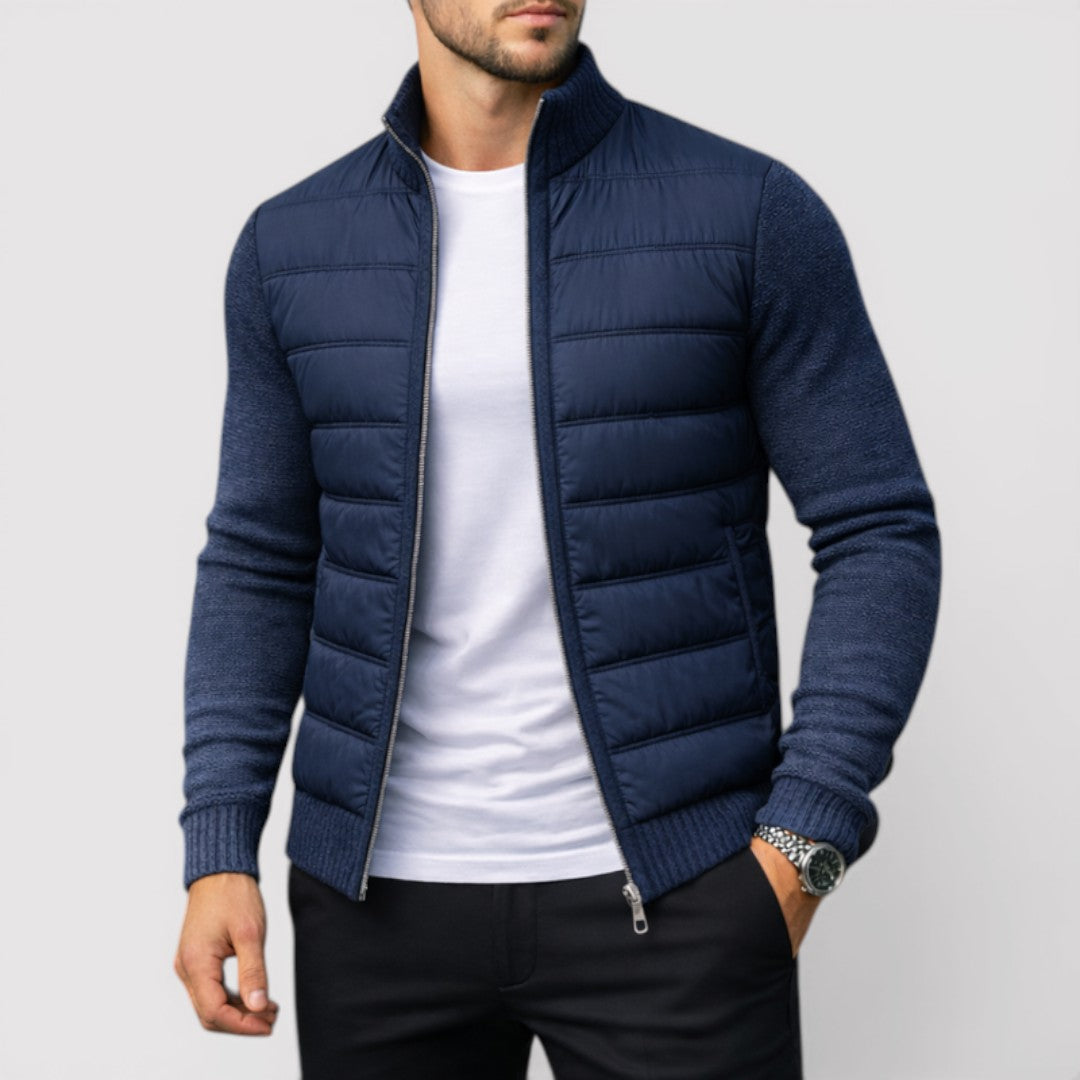 Markus Berlin Herren Gepolsterte Jacke, Vorderansicht