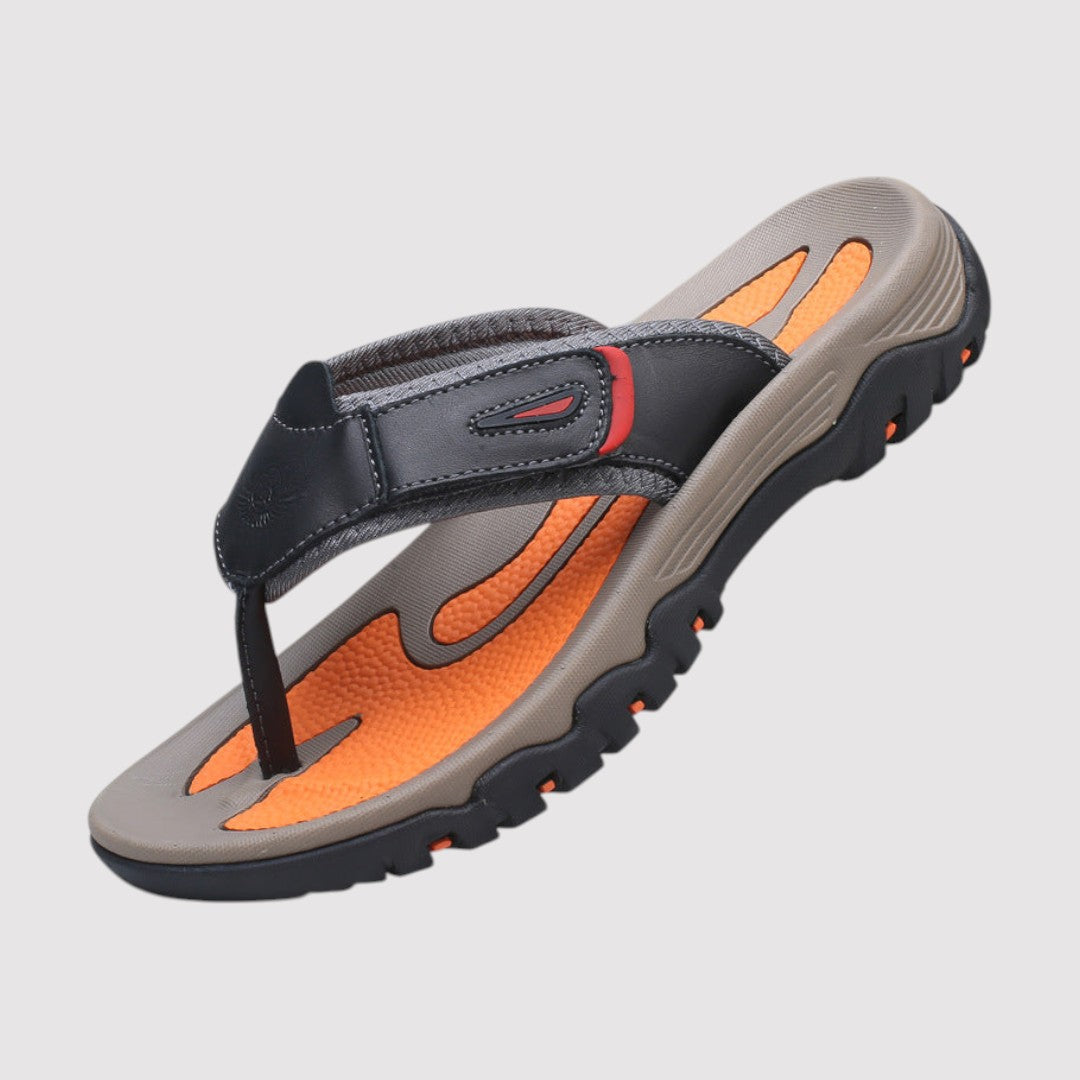Markus Berlin Herren Bequeme Sandalen, Vorderansicht
