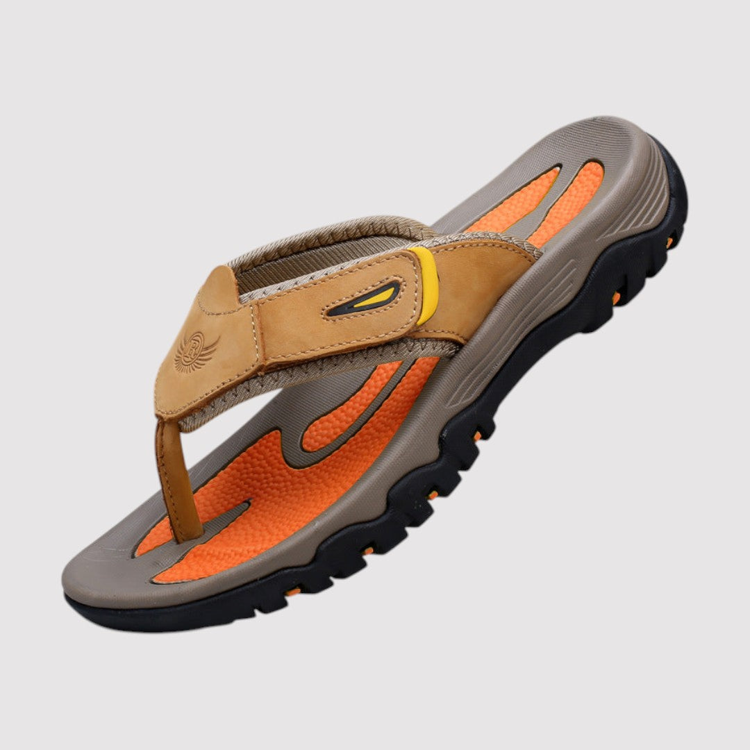 Markus Berlin Herren Bequeme Sandalen, Vorderansicht