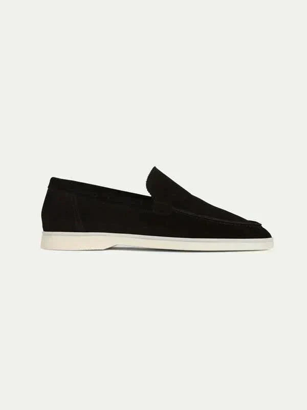 Markus Berlin Herren Loafer Schwarz, Vorderansicht