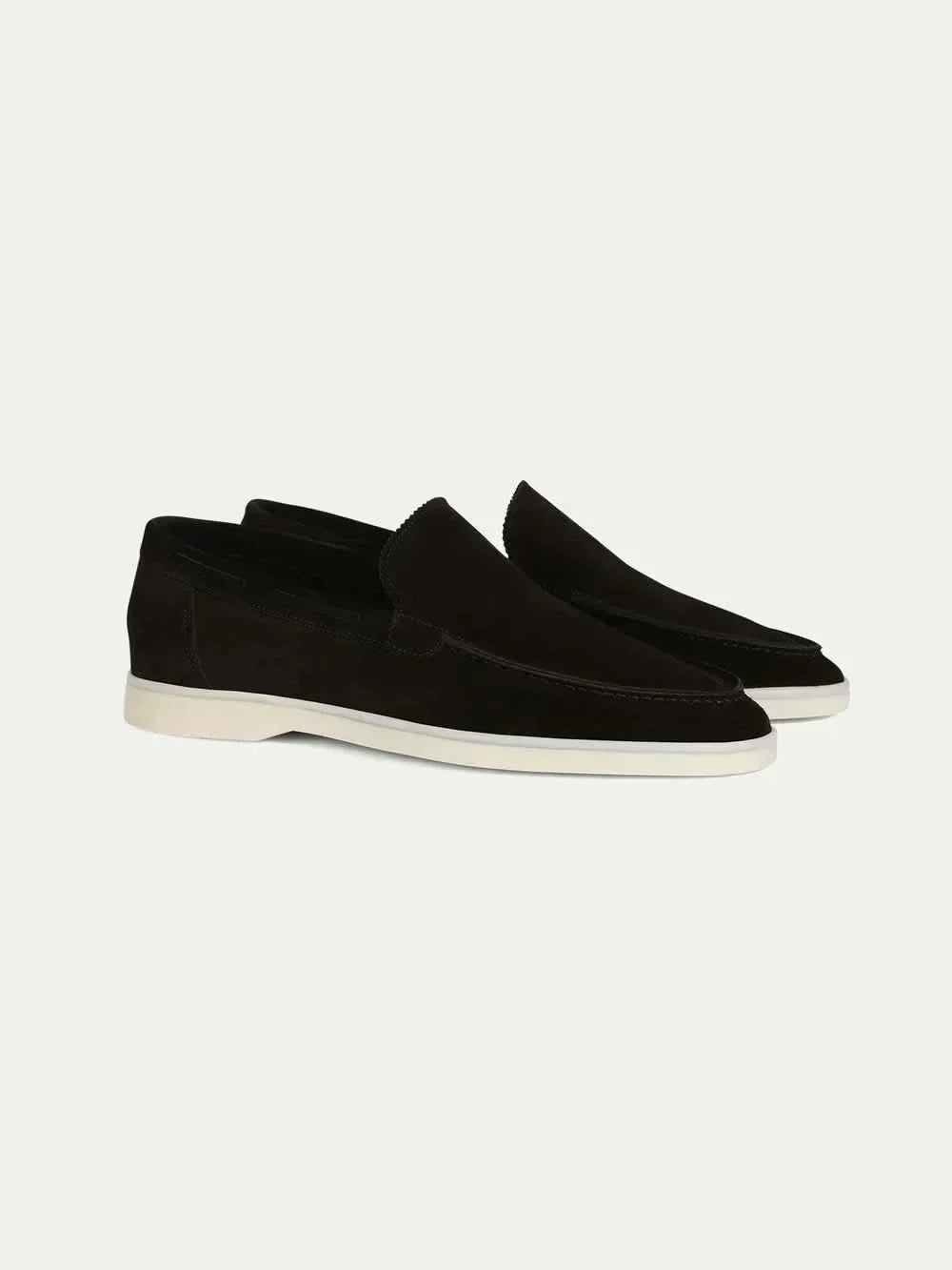 Markus Berlin Herren Loafer Schwarz, Vorderansicht