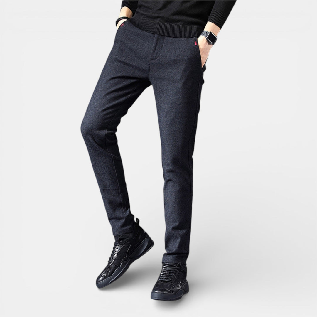 Markus Berlin Herren Schlanke Tapered-Hose, Vorderansicht