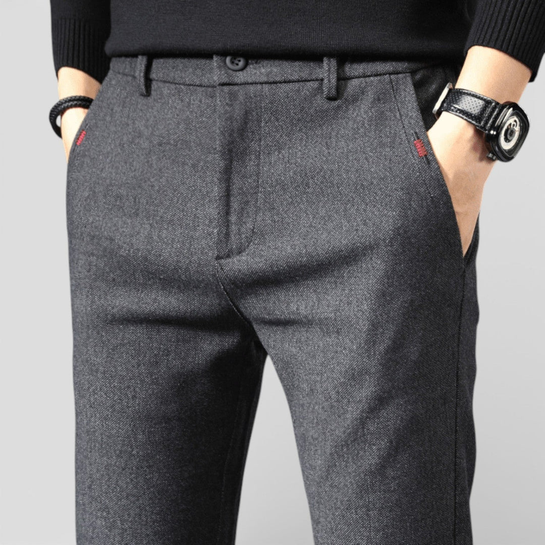 Markus Berlin Herren Schlanke Tapered-Hose, Vorderansicht